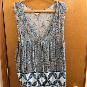 Sleeveless summer blouse